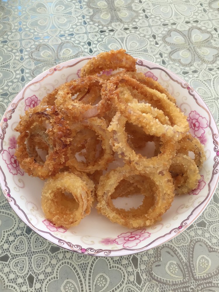 炸洋葱圈步骤9