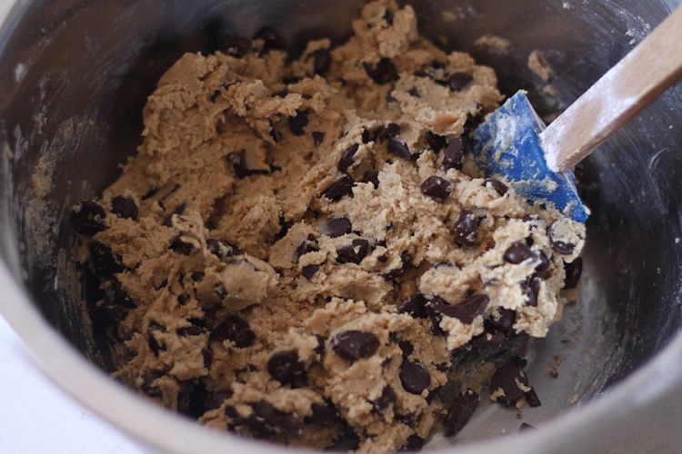 海盐巧克力大cookie步骤10
