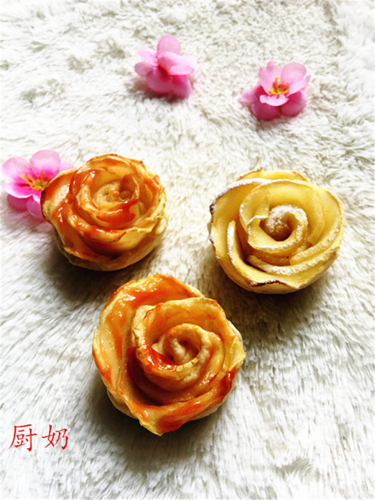苹果玫瑰花步骤17
