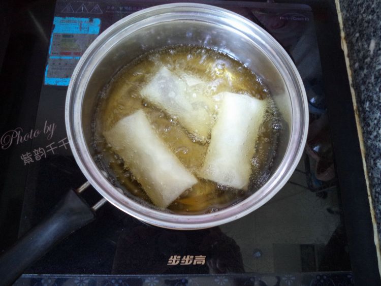 广东红豆沙春卷步骤8