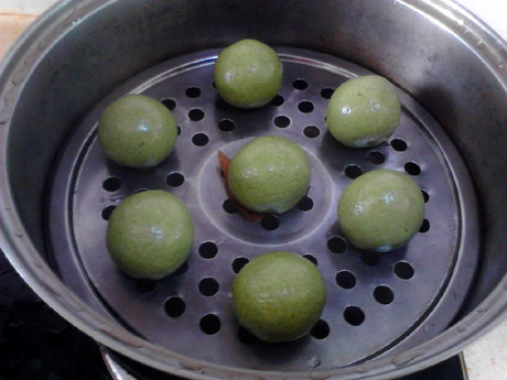 芝麻茼蒿青团步骤8