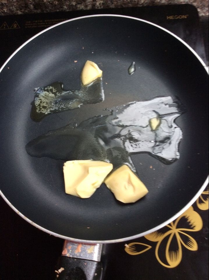 抹茶花生牛轧糖步骤3
