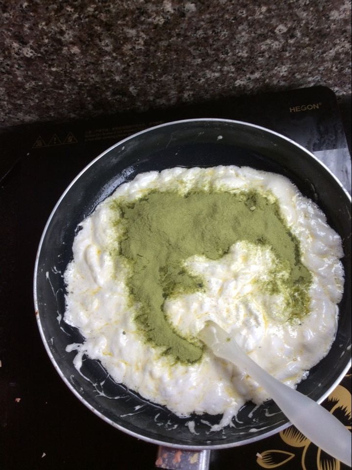 抹茶花生牛轧糖步骤6