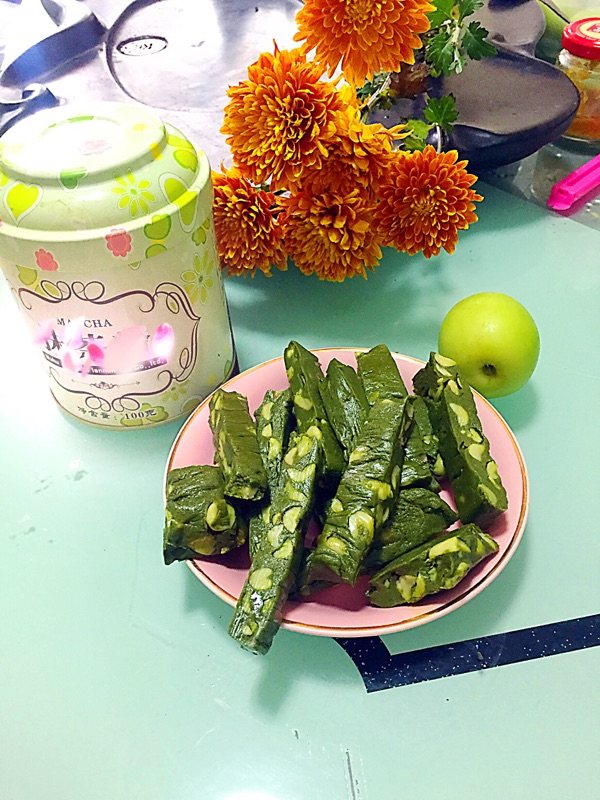 抹茶花生牛轧糖步骤10