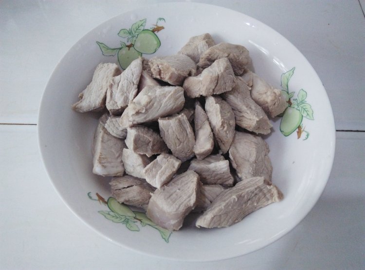 猪肉蓉步骤3
