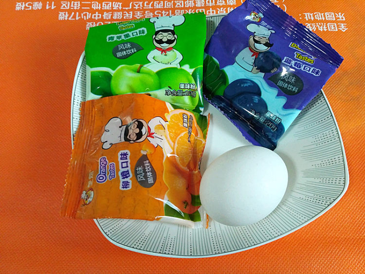 果味蛋白糖步骤1