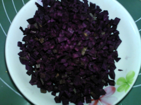 芝麻紫薯糕步骤2