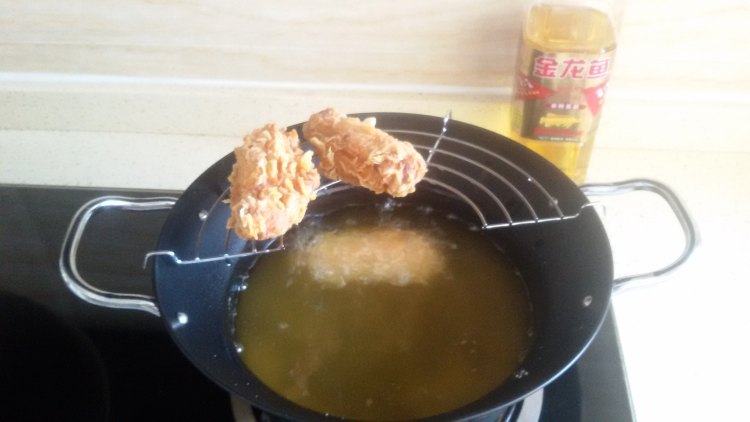 辣烤鸡翅#非转基因金步骤8