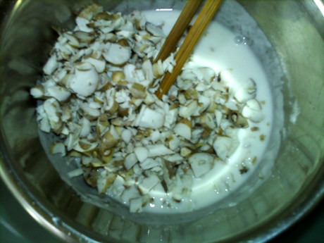 枸杞芝麻菱角糕步骤9
