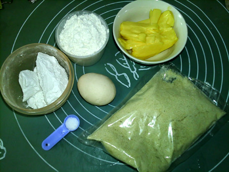 法式蔓越莓乳酪月饼步骤1