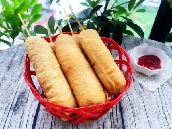玉米热狗步骤9