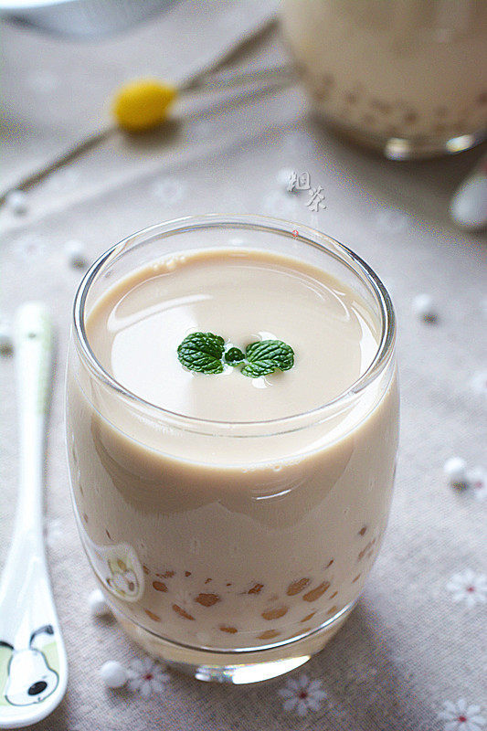 微波炉版珍珠奶茶步骤12
