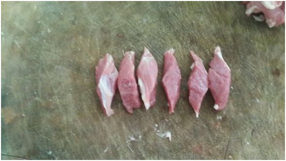 羊肉串的烧烤店切法和步骤29