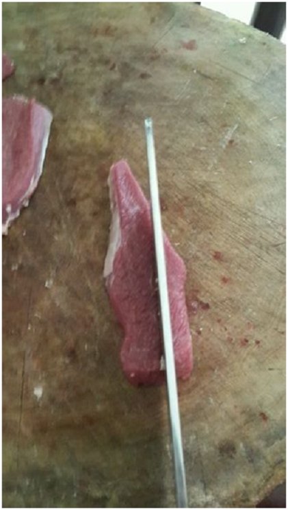 羊肉串的烧烤店切法和步骤18
