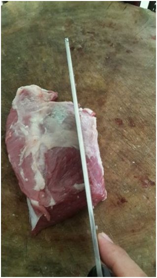 羊肉串的烧烤店切法和步骤17