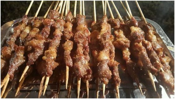 羊肉串的烧烤店切法和步骤35