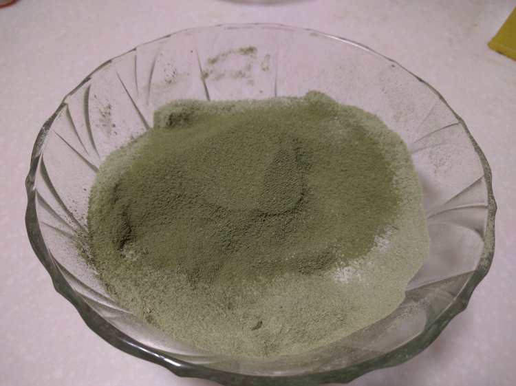 棉花糖版抹茶花生牛轧步骤4
