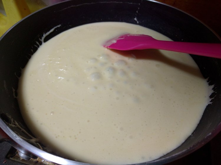 棉花糖版抹茶花生牛轧步骤9