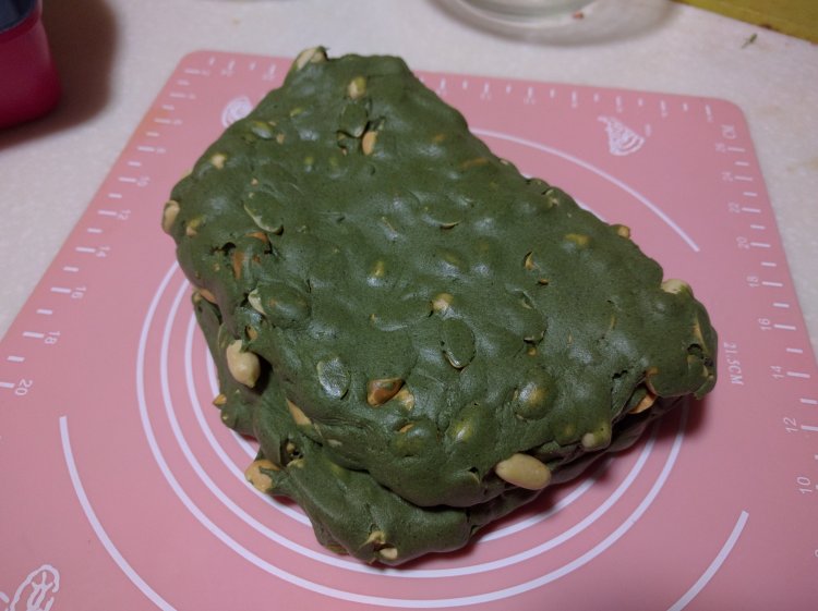 棉花糖版抹茶花生牛轧步骤14