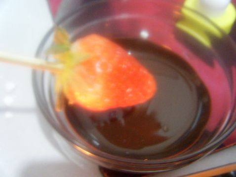 草莓巧克力步骤3