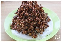 巧克力米花火山步骤13