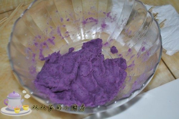 紫薯巧克力棒棒糖步骤3