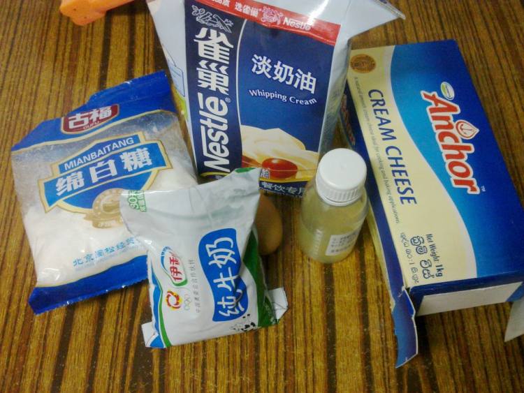 奶酪布丁步骤1