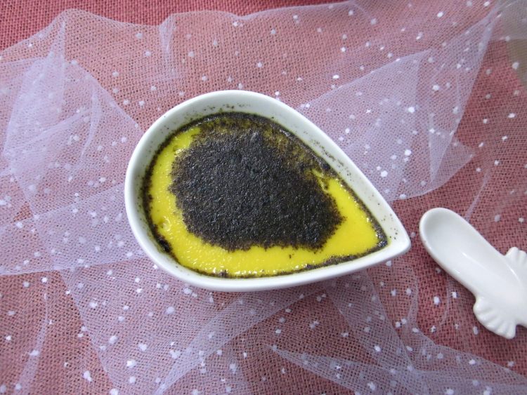 黑芝麻烤布丁步骤13