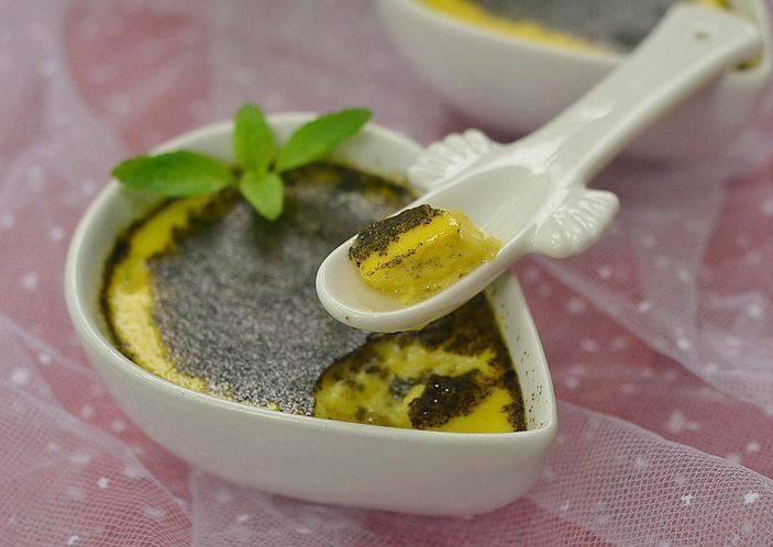 黑芝麻烤布丁步骤14