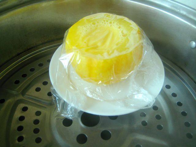 金丝南瓜蛋羹步骤6