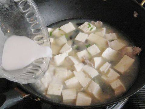 皮蛋肉丝豆腐羹步骤7