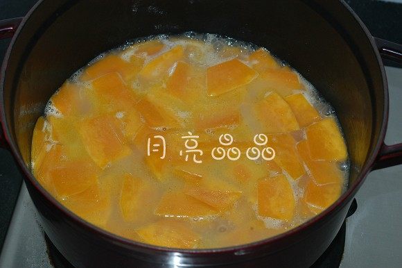南瓜豆腐海鲜羹步骤5