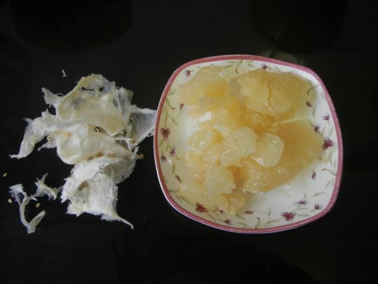 水果朗姆酒花果茶柚子步骤3