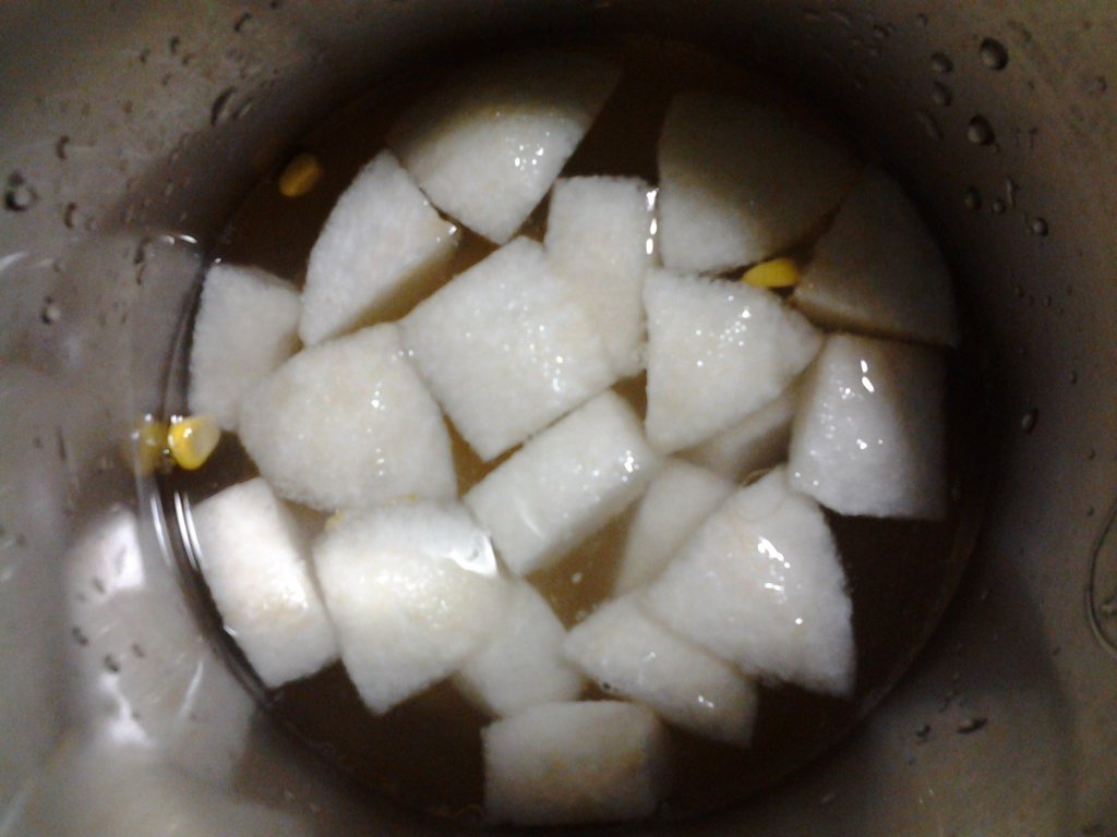 雪梨玉米汁步骤4
