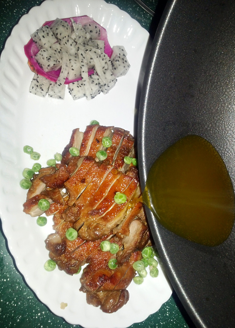 香柠煎鸭腿步骤16