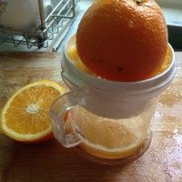 葡萄水蜜桃汁步骤3