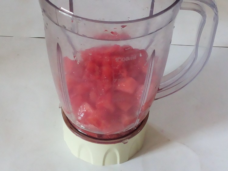 西瓜番茄汁步骤7