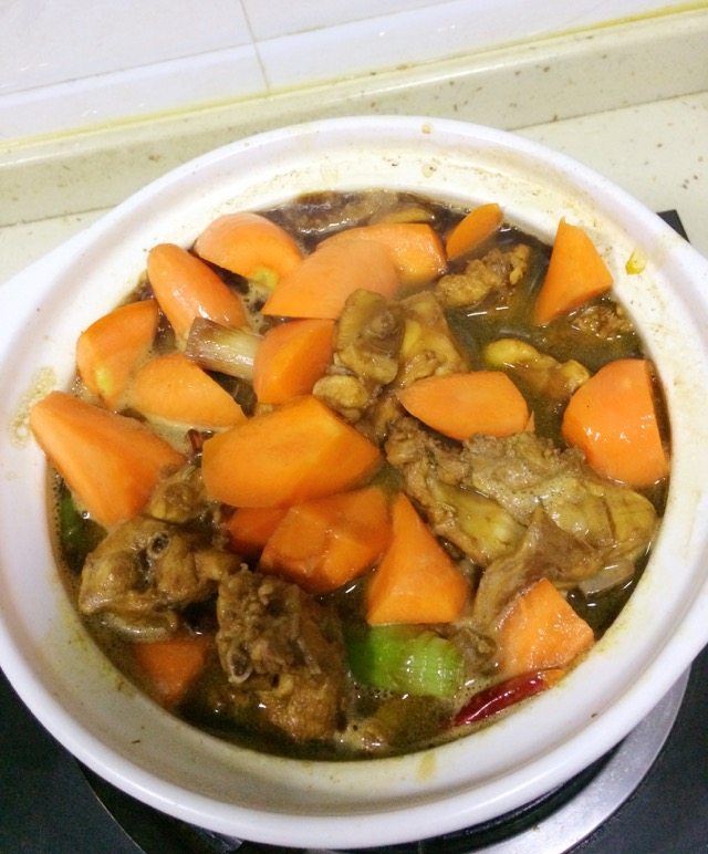 砂锅炖胡萝卜兔肉步骤8