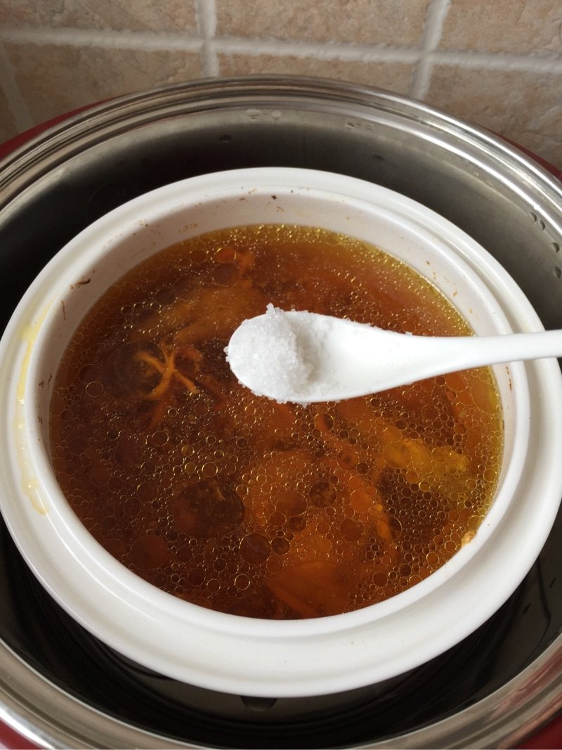 虫草花炖鸡步骤6