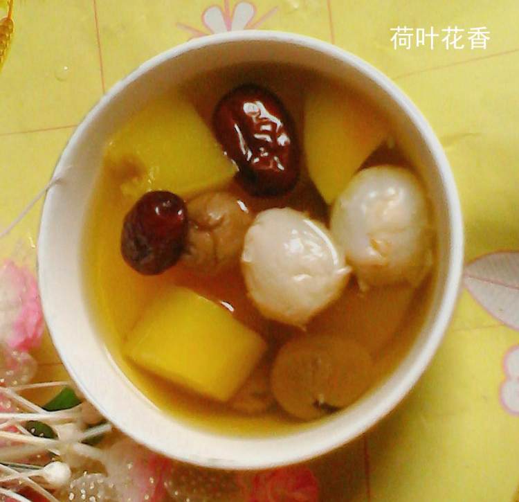 莲子荔枝木瓜红枣羹步骤6