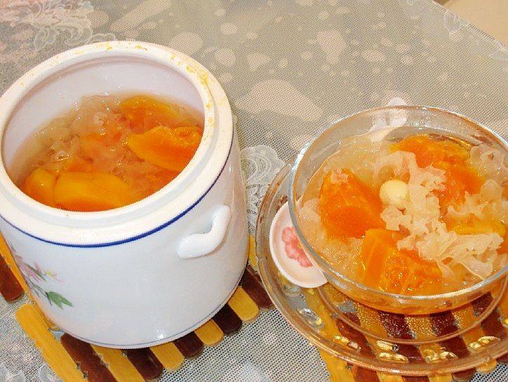 冰糖雪耳炖木瓜步骤9