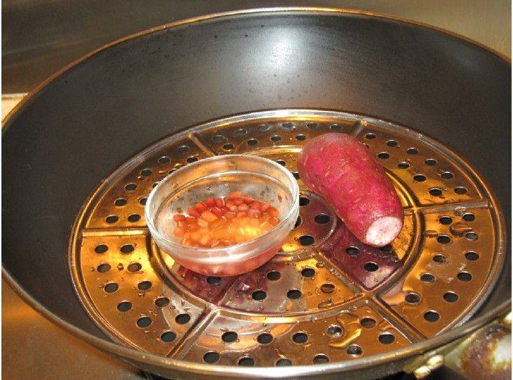 紫薯红豆炖奶步骤2