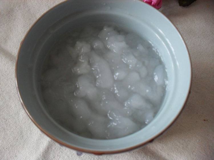 木瓜炖雪蛤步骤2