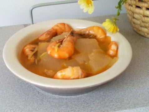 冬瓜炖虾步骤6
