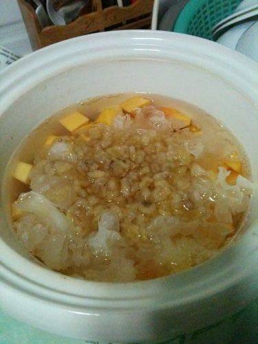 木瓜银耳炖雪蛤步骤5