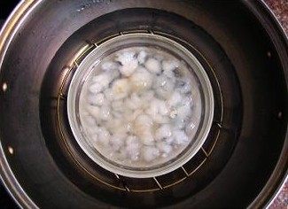雪蛤炖蛋奶步骤2