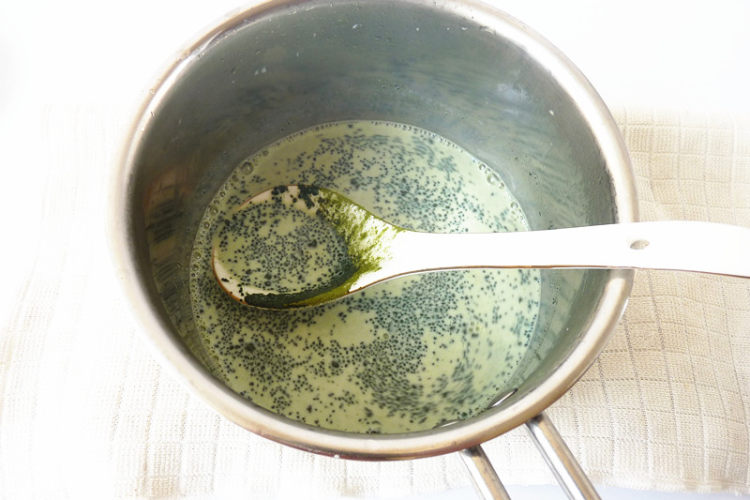 抹茶牛奶步骤3