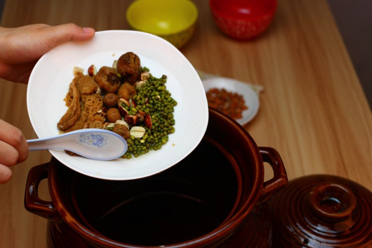 竹笙莲子绿豆糖水步骤3