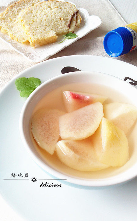 清凉蜜桃饮步骤8