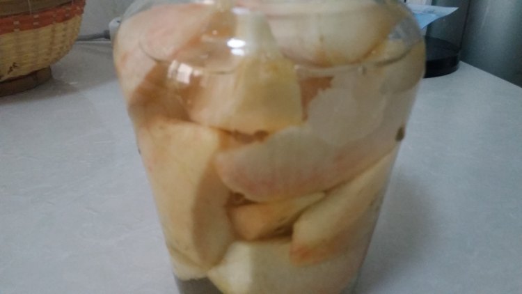 水蜜桃罐头步骤5